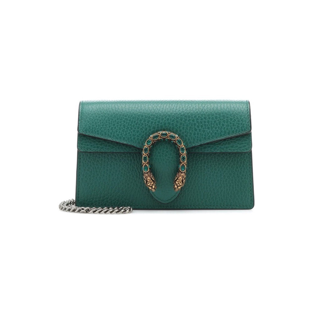 SOLD‼️ Gucci Green Dionysus Leather Super Mini